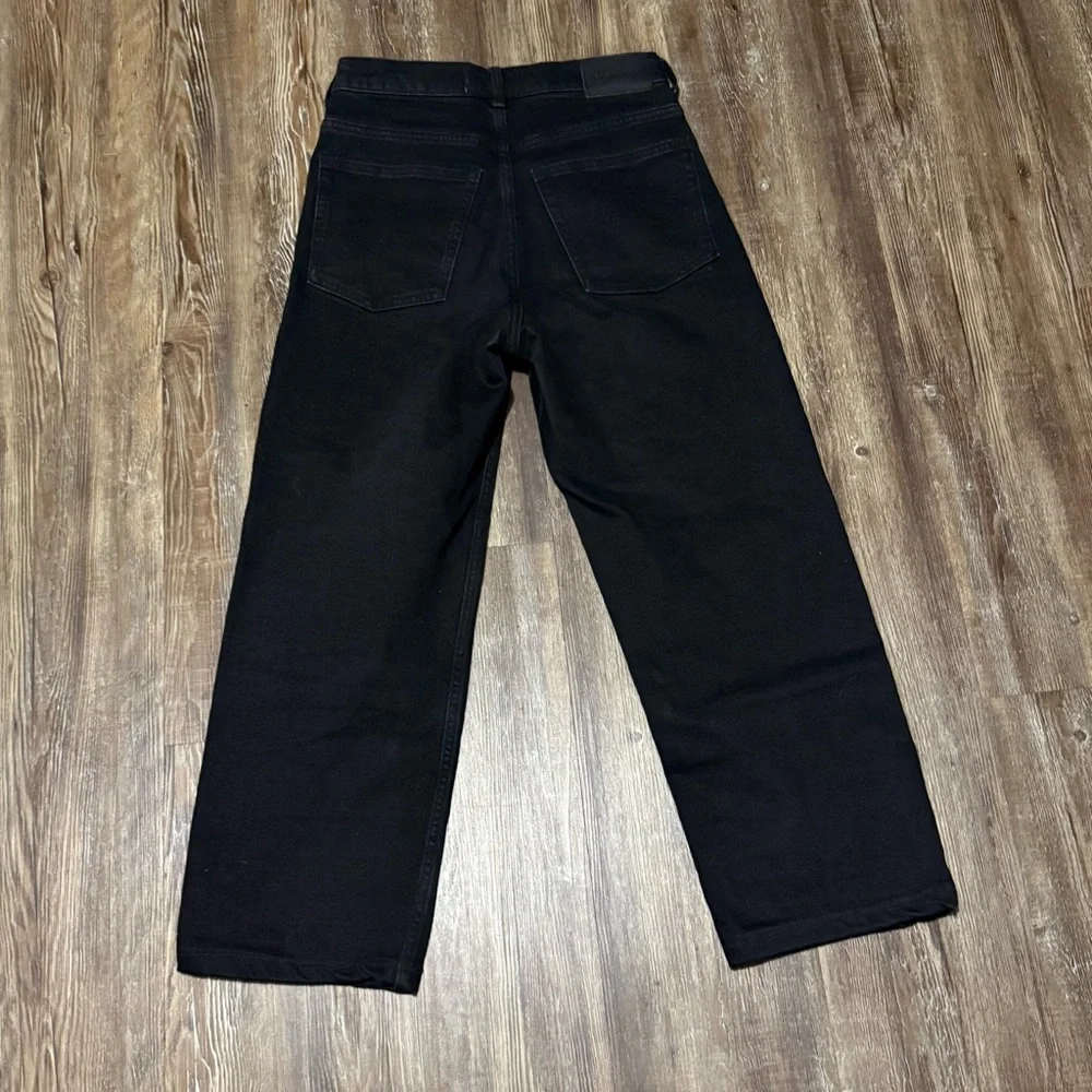 Everlane The Way High Jeans Women's 25R Black Organic Cotton Cropped Denim - Picture 5 of 5